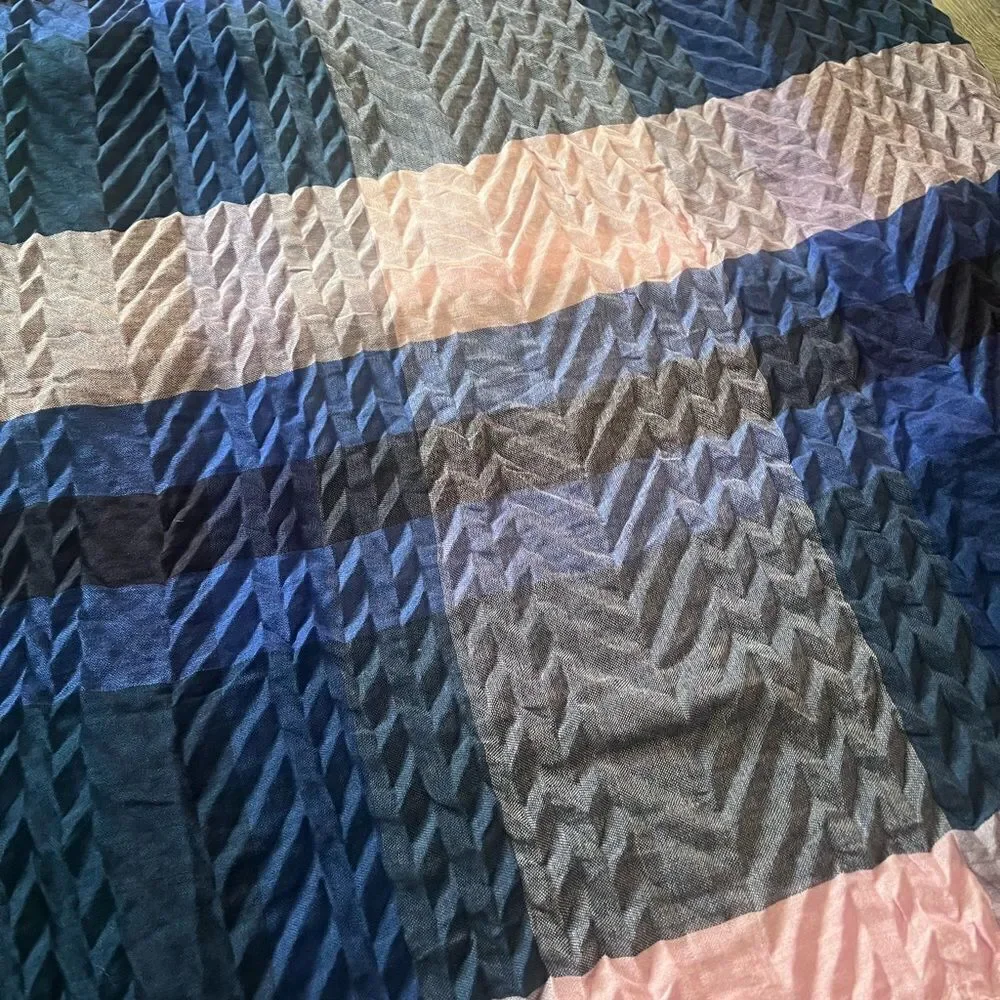 Cold water Creek pleated plaid scarf for Women